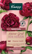 Kneipp Badzout Kleiner Gruß von Herzen - Little Greetings from the Heart - Pioenroos & Camelia (60 g) - Badkristallen Groetjes Vanuit het Hart - Vegan