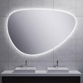 Miroir Wiesbaden Uovo Siècle des Lumières LED Dimmable Organique Sans Condensation 140 cm