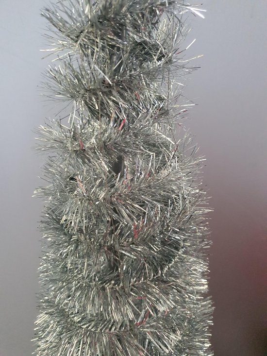 Kerstboom pop-up zilver, H125 xD30cm