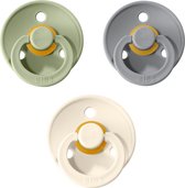 Bibs fopspenen 6-18 maanden set 3 stuks (Ivory, Sage, Cloud) Maat 2 fopspeen