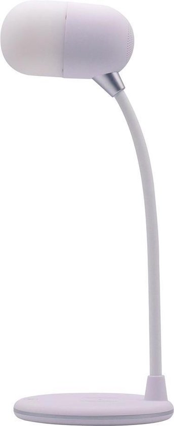 Foto: Terratec charge air light sound bureaulamp met draadloze oplaadfunctie en bluetooth luidspreker