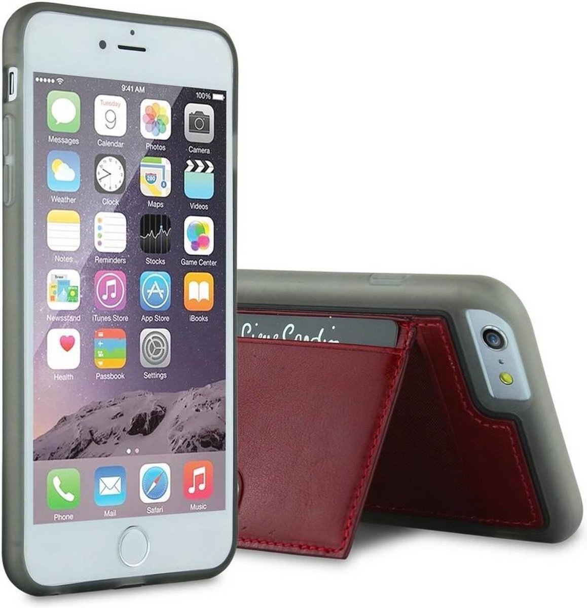 Pierre Cardin Silicone Case iPhone 6(s) Plus - Rood