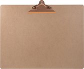 LPC  Klembord - clipboard - hout/mdf/hardboard - A3 liggend -145 mm butterfly klem koper