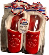 Ajax - Klompsloffen - Slippers - Maat 20-24 - In cadeauverpakking met gekleurd lint