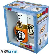 DRAGON BALL - Pck Glass 29cl + Keyring + Mini Mug "Kame Symbol