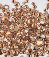 Nail art 3D | nageldecoratie | nagel art diamantjes | 1440 stuks | oranje/bronze