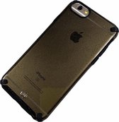 Apple iPhone 6 / 6s - Silicone transparant hard hoesje Tess zwart - Geschikt voor