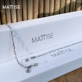 MATTISE Zilver Staal Brillenkoord met Grote Schakels — Brillenkoordje Dames en Heren — Lang Zonnebril Koordje — Brilketting Brilkoord Chain Ketting