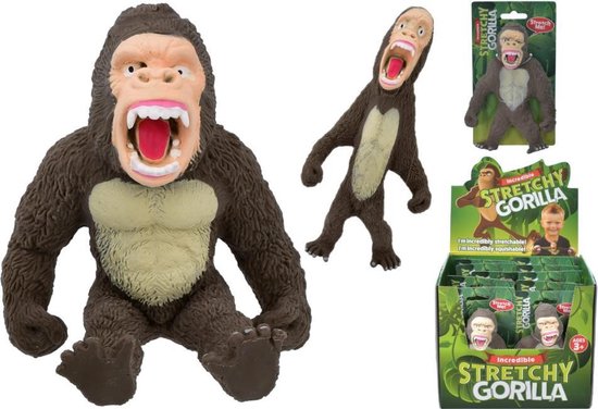 Balle anti-stress Monkey Gorilla - Singe extensible - 18 cm de hauteur