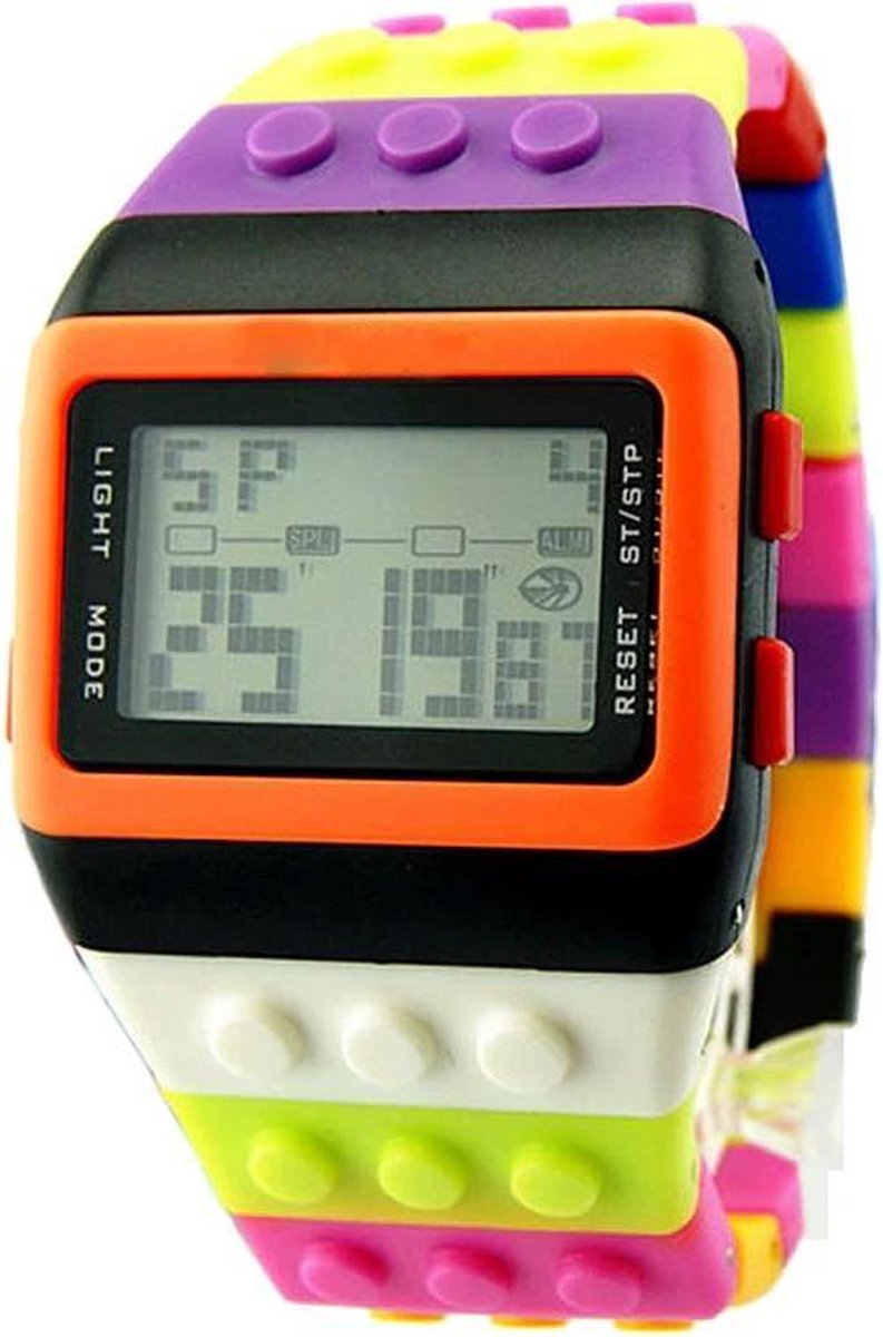 design LED Digitaal Sport Watch Regenboog Paars - 