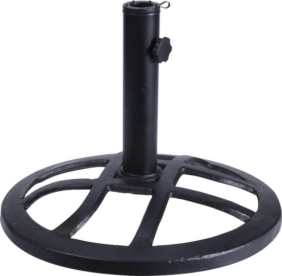 Pro Garden Parasolvoet - Gietijzer - 43 cm - voor parasolstangen met een  diameter van... | bol.com