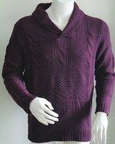 McGregor Connery Indi Shawl Pull  Trui - Bordeaux Rood - Maat L