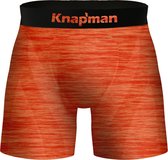 Knapman Ultimate Comfort Boxershorts Twopack | Oranje Melange | Maat XL