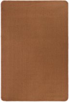 Tapijt Vloerkleed 120x180 cm bruin met latex onderkant (incl LW anti kras vilt) - Tapijten woonkamer