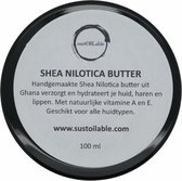 Shea Nilotica butter 100ml in glazen pot - plasticvrij verpakt - vegan - zonder chemische toevoegingen - Shea Nilotica boter