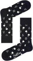 Happy Socks Lucky Sokken - Zwart/Wit - Maat 36-40