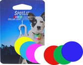 Hondenlampje - Nite-ize Spot Lit safety light rond - disco kleuren