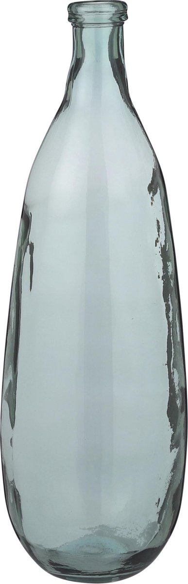 Transparante/groene fles vaas/vazen van glas 25 x 75 cm - Pilar -... |  bol.com