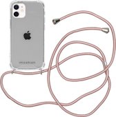 iMoshion Hoesje Geschikt voor iPhone 12 Mini Hoesje Met Koord - iMoshion Backcover met koord - Transparant