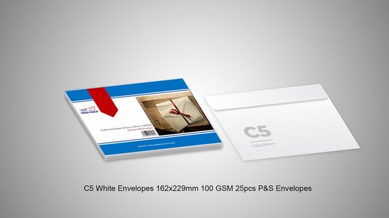 Geschikt Logisch Vrijgevig Paper Pouch | Witte Enveloppen C5 | Met Plakstrip | Zelfklevend | 162 mm x  229 mm 100... | bol.com
