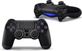 White Black Carbon Pattern – PS4 Controller Skin - set van 2 - Playstation 4 stickers