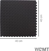 WDMT™ Fitness Puzzelmatten | Set - 6 Stuks | Totaal 120x80x1,2cm | 0,96 m2 | Multifunctionele matten |  Makkelijk uit te breiden met andere puzzelstukken
