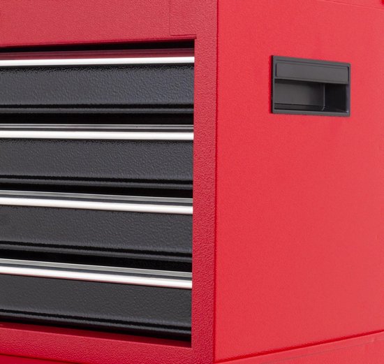 Gereedschapswagen - Leeg - Met Opzetkist - 5 Lades - Rood | Ragnor "Sif"
