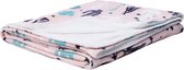 Plaid Cactus thema - 160 x 140 cm - Zalmroze - Mexicaans - Indianen