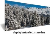 Kerstdorp achterwand - 60x120 cm - display achterwand - decoratie - winter poster - kerst decoratie -nature's gift