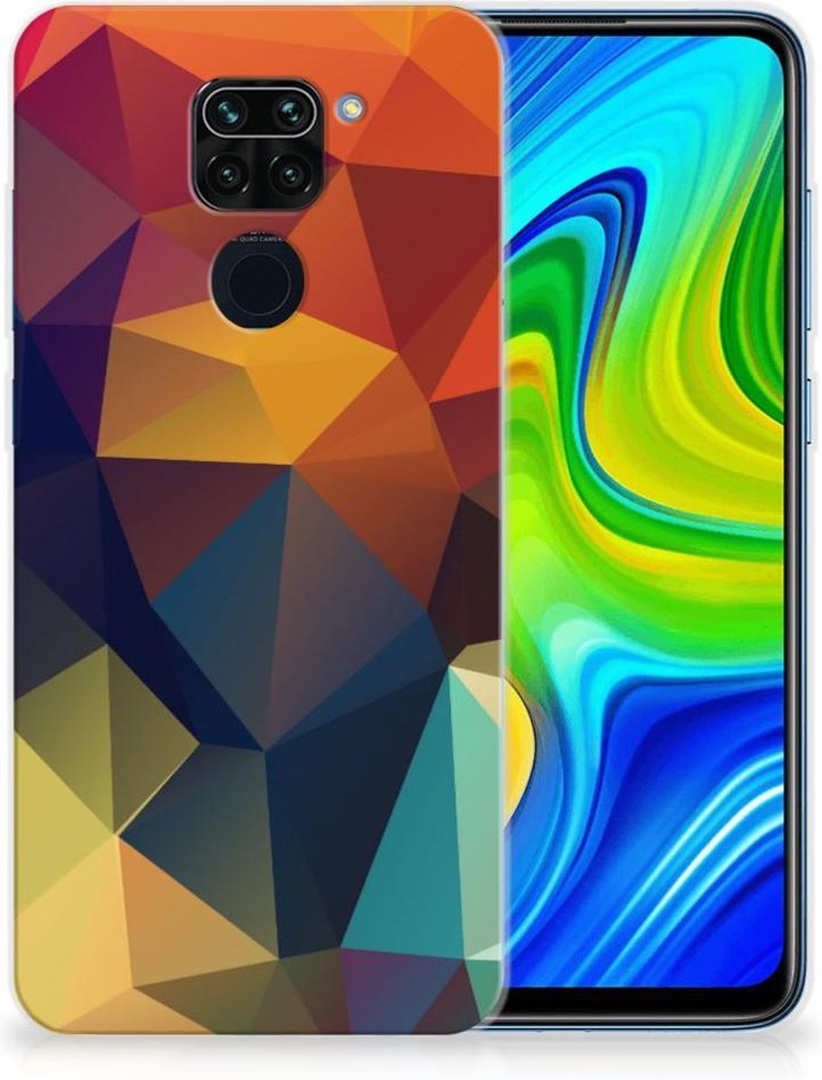 Xiaomi Redmi Note9 TPU Hoesje Polygon Color