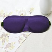 Premium Zijden - 3D Deluxe - Slaapmasker - Oogmasker - Paars
