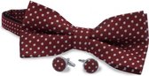 GENTS | Set strik manchet rood 0004 Maat NS