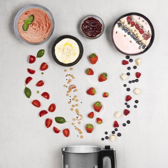 Princess 214002 Soepmaker Family XL - 2 liter– RVS - 6 programma's - 1000W - Blender - Smoothiemaker - yoghurtmaker - Warm en koud gebruik van Merkloos — afbeelding 4