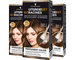 Schwarzkopf Uitgroeiset - Haarverf - Goudbruin Haarkleuring - Grijsdekking - Voordeelverpakking - 3 stuks