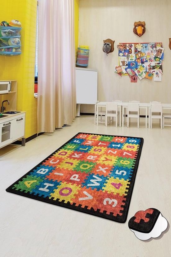 Nerge.be | Vloerkleed Kinderkamer | Puzzle | Puzzelspeelmat voor kinderen  Slaapkamer... | bol.com