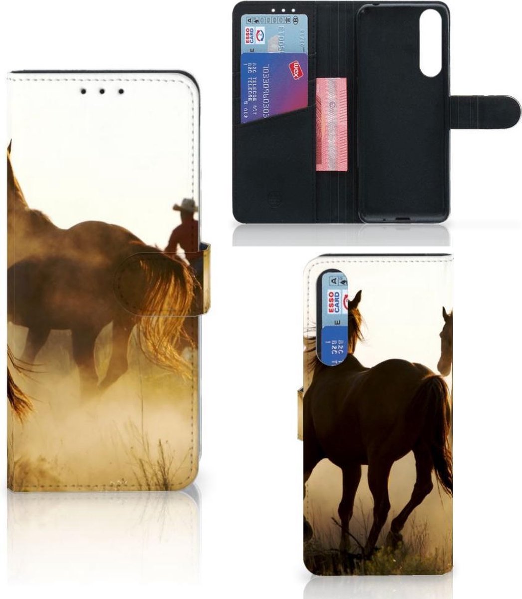 Book Case voor Sony Xperia 1 II Telefoonhoesje met Pasjes Design Cowboy