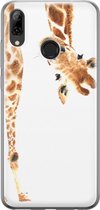 Huawei P Smart 2019 hoesje - Giraffe - Soft Case Telefoonhoesje - Giraffe - Bruin