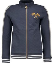 B-Nosy Jongens t-shirts & polos B-Nosy Boys quilted sweat cardigan Oxford blue 116