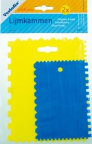 Verlofix Spatules à colle 4, 6, 8 mm Blauw Tooth / 2 jaunes Pieces