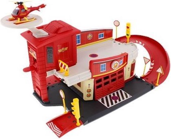 een Uiterlijk Zelfrespect Brandweerman Sam kazerne ( Speelgoed Kazerne ) - 48 x 26 x 23 cm | bol.com