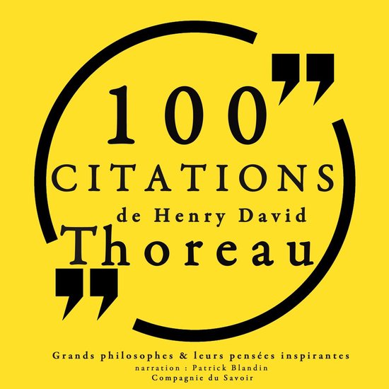 100 citations de Henry David Thoreau - cover