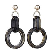 CAMPS & CAMPS - oorhangers - zwart-groen
