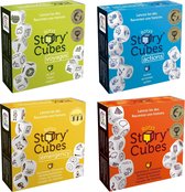 Spellenbundel - Dobbelspel - 4 Stuks - Rory's Story Cubes Actions, Voyages, Emergency & Original