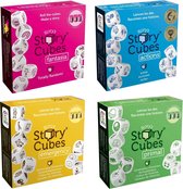 Spellenbundel - Dobbelspel - 4 Stuks - Rory's Story Cubes Actions, Fantasia, Primal & Emergency