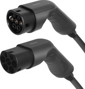 DELTACO EV-3215 e-Charge kabel - Type 2 naar Type 2 - 3-fase - 16A -11KW - 5 m - Zwart