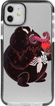 Hoesjes Atelier Zwart Frame Transparant Impact Case Dikke Venom voor IPhone 11 met ScreenProtector