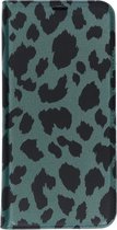 Design Softcase Booktype Samsung Galaxy A70 hoesje - Panter Groen