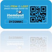 Slimme sticker - itemlost -  slimme Sticker klein rechthoekig -  QR code - Secure -