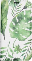 Design Softcase Booktype iPhone 11 Pro hoesje - Monstera Leafs