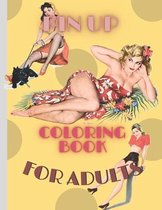 Pin up coloring book for adults